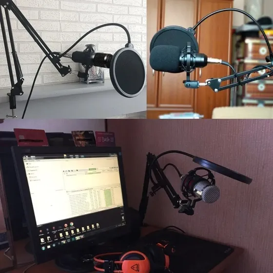Tomate Microfone Condensador MT-3502 Podcast YouTube Cardioide