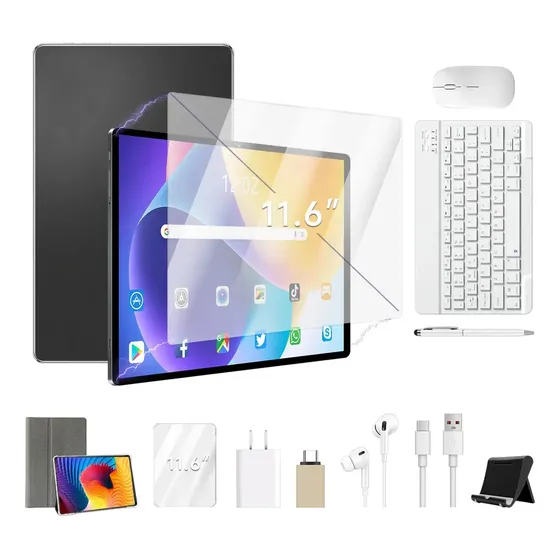 Tablet Android 11,6 Polegadas Full Hd 12gb Ram + 512gb Deca-core 24mp/48mp Wifi 2.4/5g Bateria 8800m